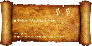Vörös Vendelina névjegykártya